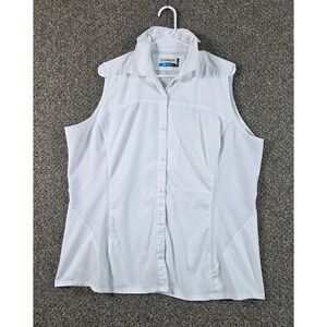 Magellan Fishing Shirt Women XXL White Excellent Vented Back Outdoor Gear